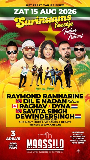 Surinaams Feestje flyer